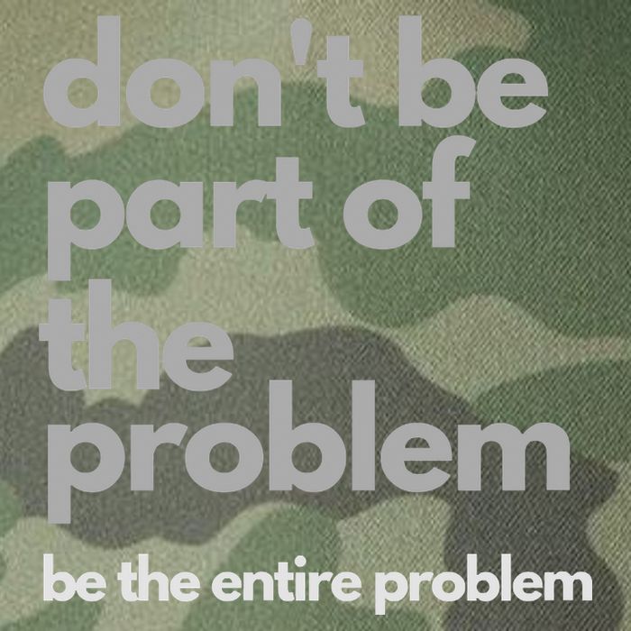 Don't Be Part Of The Problem Be The Entire Problem Funny Legacy Tie Dye Trucker Hat