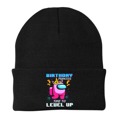 Disstressed Birthday Princess Among With Us Time To Level Up Beanie
