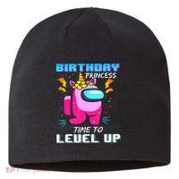 Disstressed Birthday Princess Among With Us Time To Level Up Sustainable Beanie
