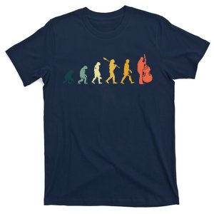 Double Bass Player Evolution Funny Music Band Gift T-Shirt