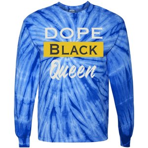 Dope Black Queen Great Gift Mother's Day Dope Black Mom Gift Tie-Dye Long Sleeve Shirt