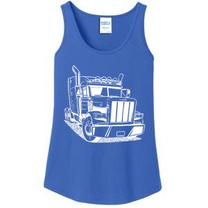 Diesel Big Rig 18 Wheeler Semi Trailer Truck Driver Trucker Gift Ladies Essential Tank