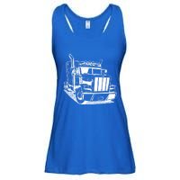 Diesel Big Rig 18 Wheeler Semi Trailer Truck Driver Trucker Gift Ladies Essential Flowy Tank