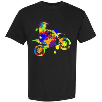 Dirt Bike Rider Motocross Enduro Dirt Biking Garment-Dyed Heavyweight T-Shirt