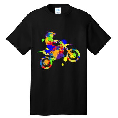 Dirt Bike Rider Motocross Enduro Dirt Biking Tall T-Shirt