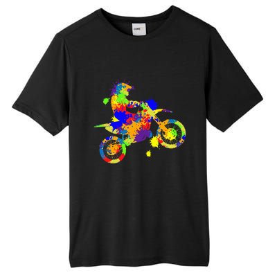 Dirt Bike Rider Motocross Enduro Dirt Biking Tall Fusion ChromaSoft Performance T-Shirt