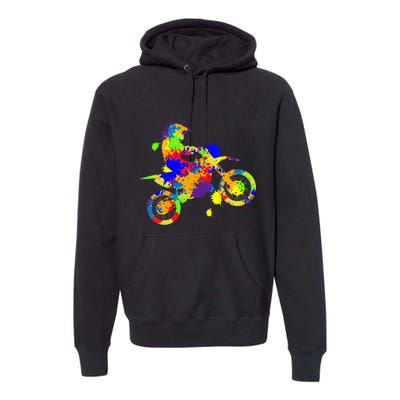 Dirt Bike Rider Motocross Enduro Dirt Biking Premium Hoodie