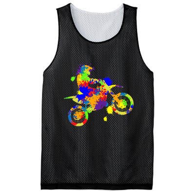 Dirt Bike Rider Motocross Enduro Dirt Biking Mesh Reversible Basketball Jersey Tank