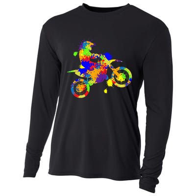 Dirt Bike Rider Motocross Enduro Dirt Biking Cooling Performance Long Sleeve Crew