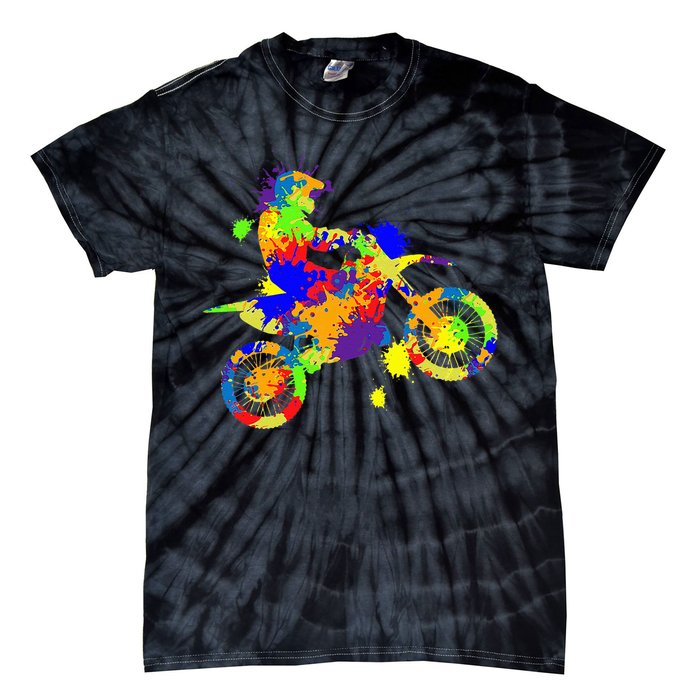 Dirt Bike Rider Motocross Enduro Dirt Biking Tie-Dye T-Shirt