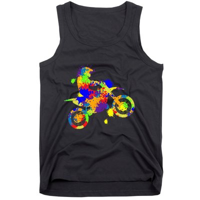 Dirt Bike Rider Motocross Enduro Dirt Biking Tank Top