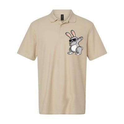 Dabbing Bunny Rabbit Dab Funny Easter Gift Rabbit Lover Softstyle Adult Sport Polo