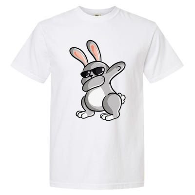 Dabbing Bunny Rabbit Dab Funny Easter Gift Rabbit Lover Garment-Dyed Heavyweight T-Shirt