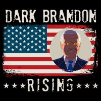 Dark Brandon Rising Anti Joe Biden Distressed USA American Flag City Backpack