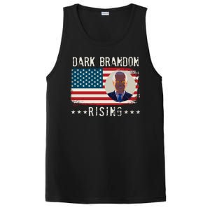 Dark Brandon Rising Anti Joe Biden Distressed USA American Flag PosiCharge Competitor Tank