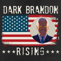 Dark Brandon Rising Anti Joe Biden Distressed USA American Flag Hat