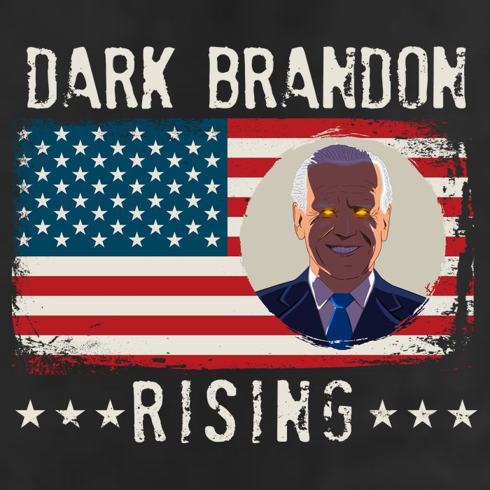 Dark Brandon Rising Anti Joe Biden Distressed USA American Flag Hat
