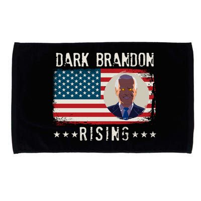 Dark Brandon Rising Anti Joe Biden Distressed USA American Flag Microfiber Hand Towel