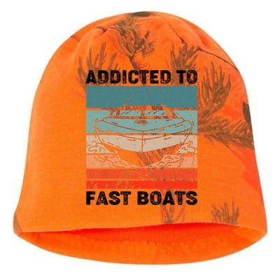 Drag Boat Racing Speedboat Racer Race Boating Motorboat Kati - Camo Knit Beanie