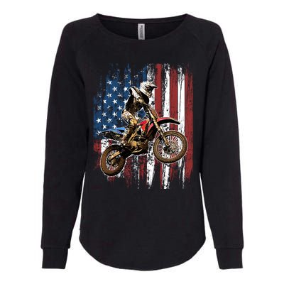 Dirt Bike Racing Motocross Racings Womens California Wash Sweatshirt