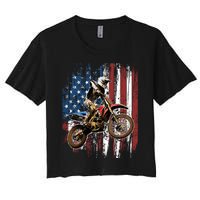 Dirt Bike Racing Motocross Racings Women's Crop Top Tee