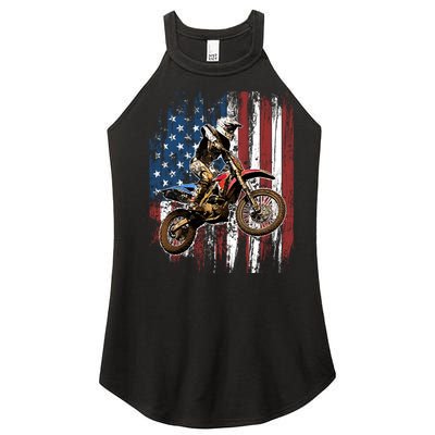 Dirt Bike Racing Motocross Racings Women's Perfect Tri Rocker Tank