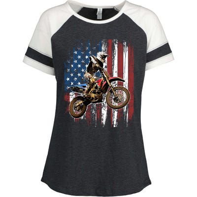 Dirt Bike Racing Motocross Racings Enza Ladies Jersey Colorblock Tee