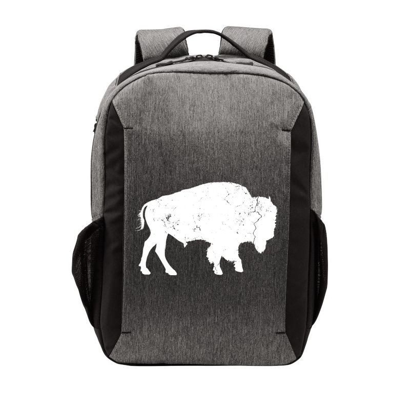 Distressed Buffalo Retro Bison Animal Lover Men Women Dad Vector Backpack