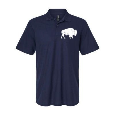 Distressed Buffalo Retro Bison Animal Lover Men Women Dad Softstyle Adult Sport Polo