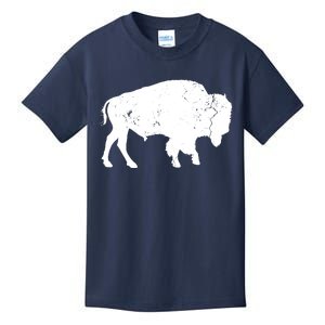 Distressed Buffalo Retro Bison Animal Lover Men Women Dad Kids T-Shirt