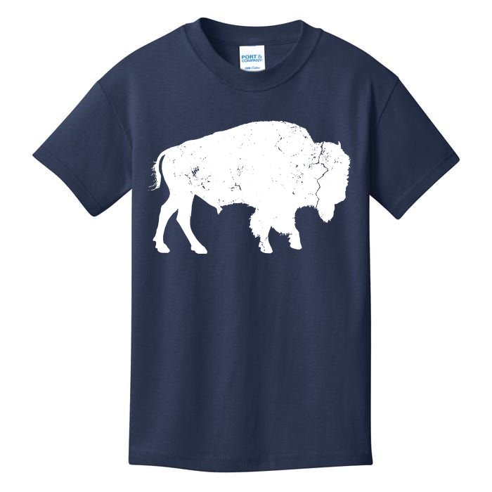 Distressed Buffalo Retro Bison Animal Lover Men Women Dad Kids T-Shirt