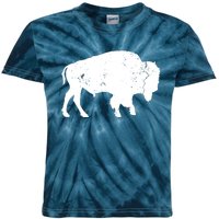 Distressed Buffalo Retro Bison Animal Lover Men Women Dad Kids Tie-Dye T-Shirt