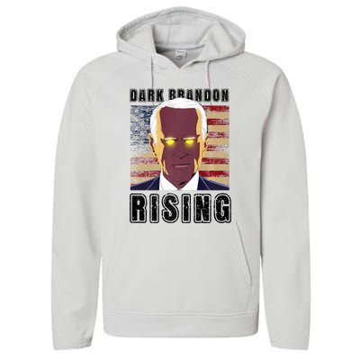 Dark Brandon Rising Meme Performance Fleece Hoodie