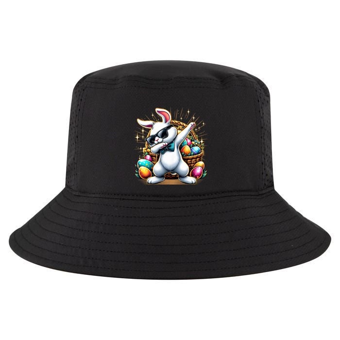 Dabbing Bunny Rabbit Easter Egg Hunting Cool Comfort Performance Bucket Hat