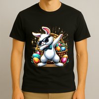 Dabbing Bunny Rabbit Easter Egg Hunting T-Shirt