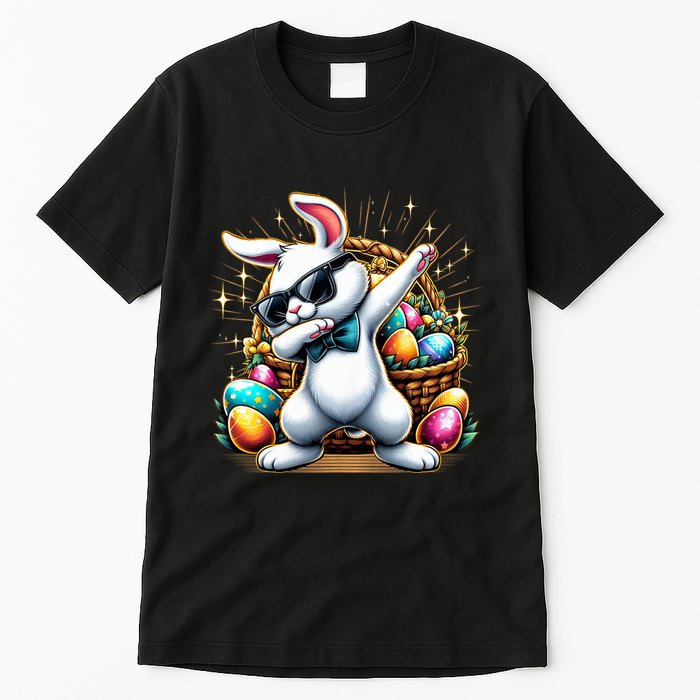 Dabbing Bunny Rabbit Easter Egg Hunting Tall T-Shirt