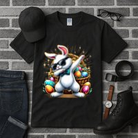 Dabbing Bunny Rabbit Easter Egg Hunting Tall T-Shirt