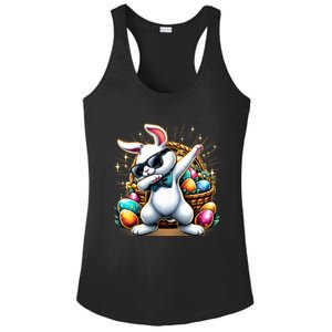 Dabbing Bunny Rabbit Easter Egg Hunting Ladies PosiCharge Competitor Racerback Tank