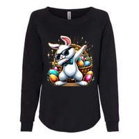 Dabbing Bunny Rabbit Easter Egg Hunting Womens California Wash Sweatshirt