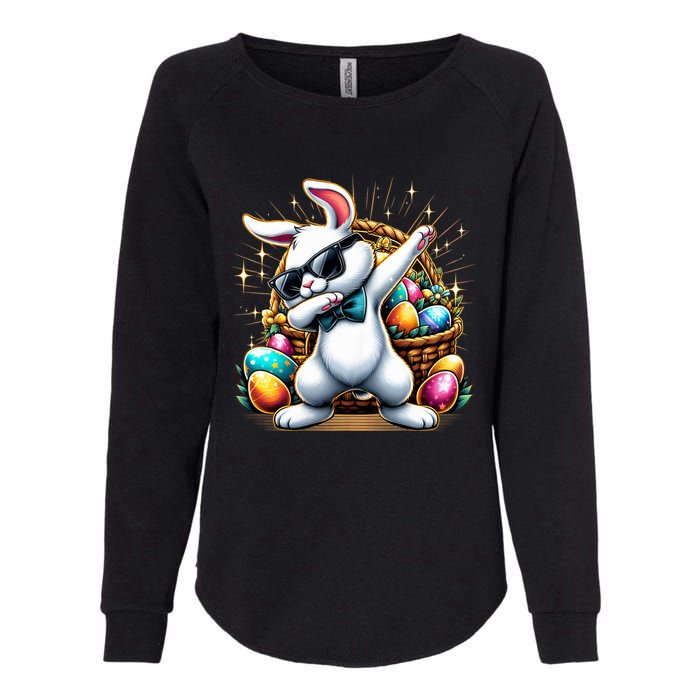 Dabbing Bunny Rabbit Easter Egg Hunting Womens California Wash Sweatshirt