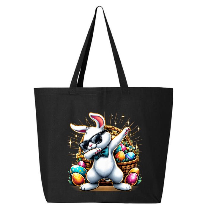 Dabbing Bunny Rabbit Easter Egg Hunting 25L Jumbo Tote