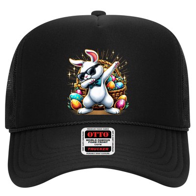 Dabbing Bunny Rabbit Easter Egg Hunting Trucker Hat