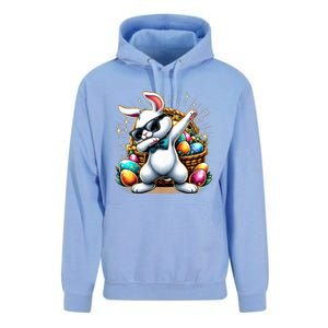 Dabbing Bunny Rabbit Easter Egg Hunting Unisex Surf Hoodie