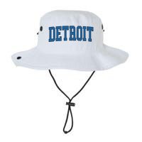 Detroit Blue Retro Vintage Distressed Arched Text Legacy Cool Fit Booney Bucket Hat