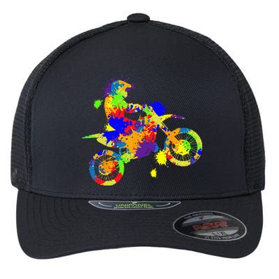 Dirt Bike Rider Motocross Enduro Dirt Biking Flexfit Unipanel Trucker Cap