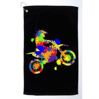 Dirt Bike Rider Motocross Enduro Dirt Biking Golf Towel