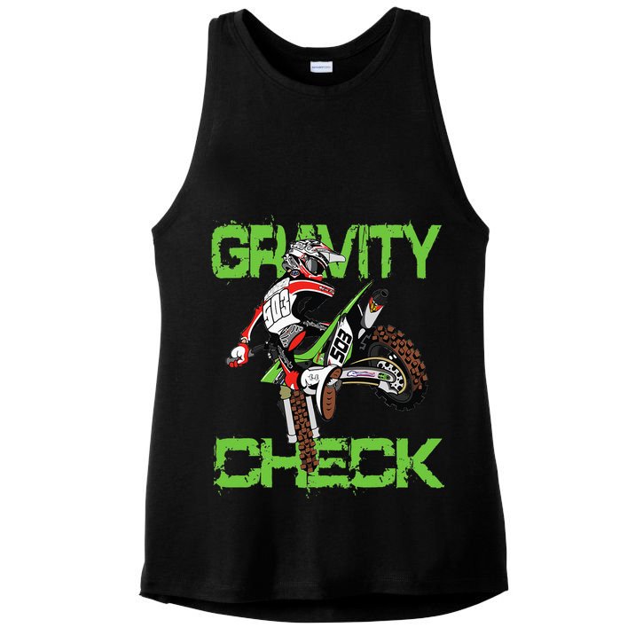 Dirt Bike Rider Motocross Ladies PosiCharge Tri-Blend Wicking Tank
