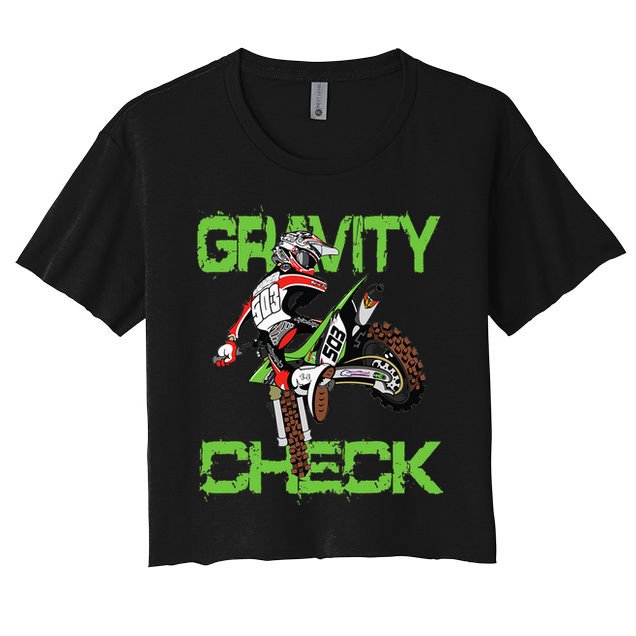 Dirt Bike Rider Motocross Crop Top