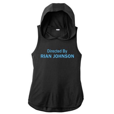 Directed By Rian Johnson Ladies PosiCharge Tri-Blend Wicking Draft Hoodie Tank