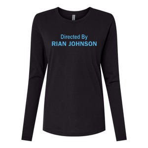 Directed By Rian Johnson Womens Cotton Relaxed Long Sleeve T-Shirt